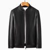 YN-2336 Spring and Autumn New Men'S Natural Sheep Leather Jacket Mock Collar Youth Premium Casual Coat Motorcycle