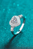 1 Carat Moissanite 925 Sterling Silver Heart Ring