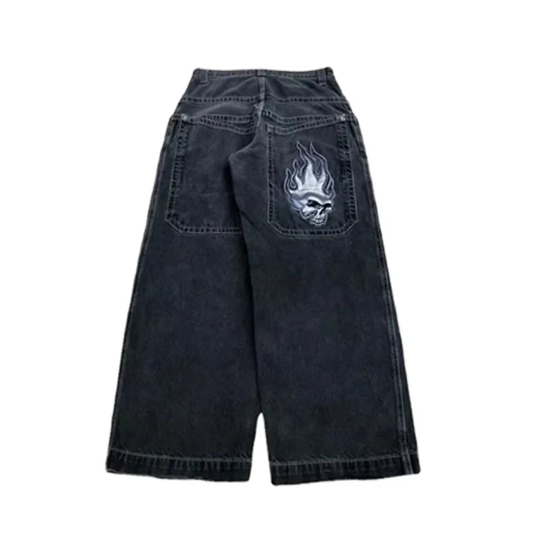 Y2K Jeans Men Vintage Embroidered High Quality Baggy Jeans Hip Hop Gothic Streetwear Harajuku Men Women Fashion Wide Leg Jeans