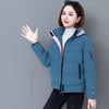 Women Thick Fleece Cotton Parkas 2022 Winter New Fashion Warm Hooded Short down Jacket Ladies Casual Solid Zipper Padded Coats