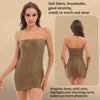 Womens Glossy Strapless Bodycon Dress Sexy Summer Bikini Cover Ups Solid Stretchy Mini Pencil Dresses Rave Party Clubwear