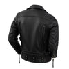 Motorcycle Cowhide Genuine Leather Jacket Men Slim Stone Milled Retro Jacket Calfskin Leather Coat Men Moto Biker Riding Clothes