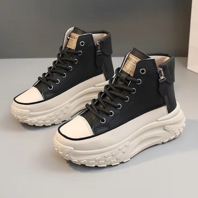 2024 New Women Sneakers Luxury Fashion High Top Women Boots Platform Casual Shoes Outdoor Running Shoes for Women Tenis De Mujer