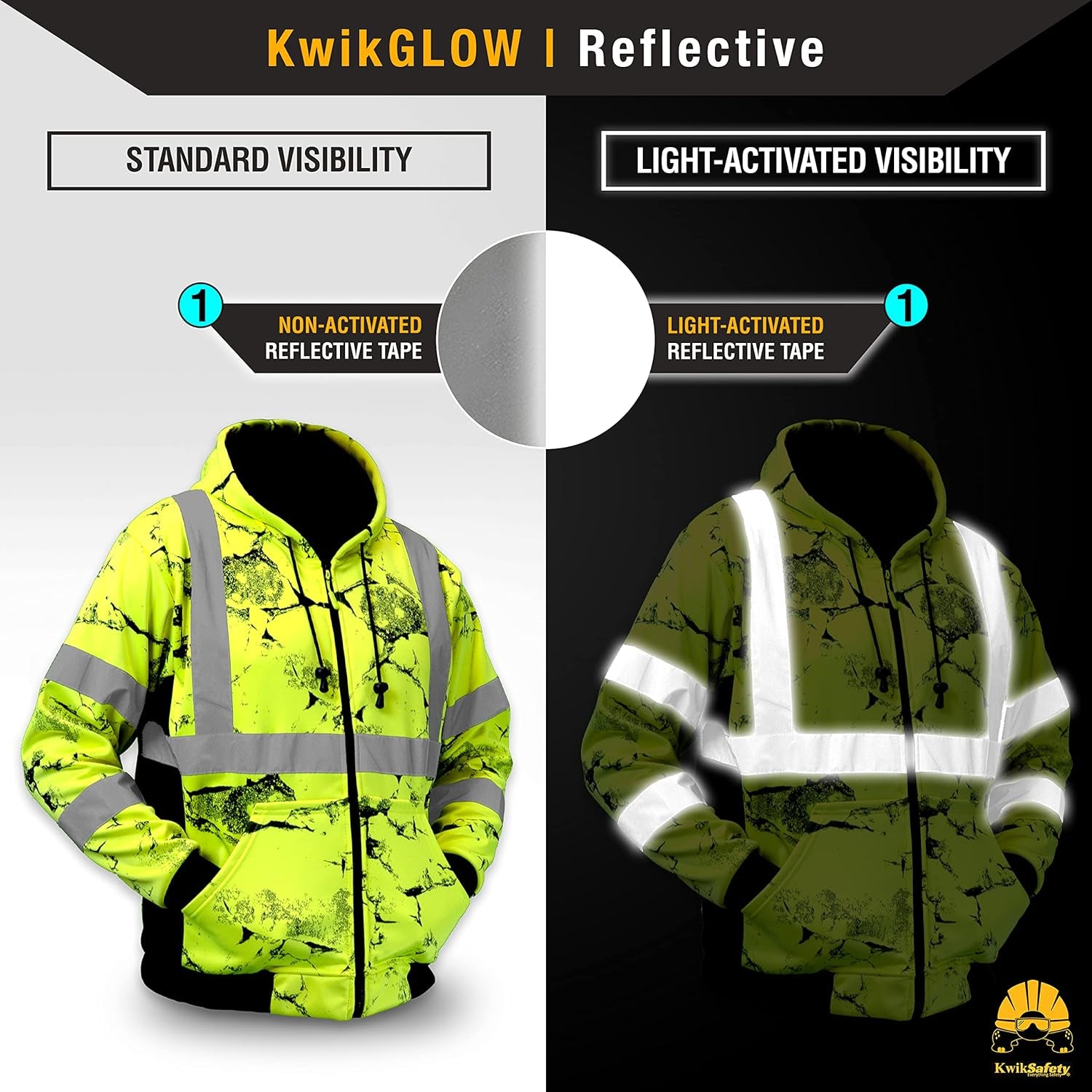 - Charlotte, NC - Men'S Fleece Safety Hoodie | PPE Hi Vis Reflective Work Jackets