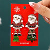 2024 New Fashion Christmas Collection Earrings Elk Shining Rhinestone Earrings Women'S New Year Charm Temperament Jewelry