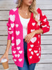 Angel Wings Heart Open Front Long Sleeve Cardigan