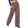 Y2K Baggy Cargo Pants for Women Drawstring Elastic Low Waist Parachute Pants Sweatpants Loose Hippie Pants Trousers