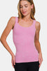 Zenana Ribbed Scoop Neck Tank