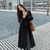 Streetwear Loose Trench Coat Midi Length Fashion Korean Elegant Khaki Black Women'S Windbreaker Coat Casual Double Breasted Tops