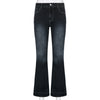 Y2K Women'S Flared Pants Vintage 90S Low Waist Jeans Aesthetic High Street Cargo Pants Korean Fashion Trousers 2024 New