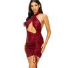 Mini Sexy Bodycon Summer Dress Women 2024 Birthday Stretch Sequins Party Dresses Woman Clothes Vestidos Para Mujer Robe Femme