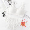 Newest Sexy Lace Underwear Set Padded Bra Set without Steel Ring Solid Women'S Underwear Brassiere Comfortable Fitness Crop Top