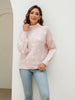 Heart Mock Neck Sweater