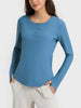 Millennia Round Neck Long Sleeve Sport Top