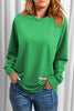 Green St Patricks LUCKY Chenille Embroidered Graphic Sweatshirt