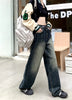 Women'S Harajuku Style Loose Wide Leg Jeans Autumn Winter Street Fashion Retro Straight Loose Denim Trousers ﻿