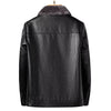 YN-2365 Autumn/Winter Men'S Natural Leather Jacket Thickened Fur Integrated Business Casual Top Black Coffee Middle Aged Youth