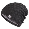 Winter Men'S Plush Hat Lining Beanies Outdoor Sports Keep Warm Knitted Skullies