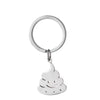 Cute Cat Keychain Stainless Steel Key Ring Couple Lover Animal Matching Keyring Pendants Valentine'S Day Gift