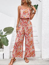 Elegant Long Jumpsuit Women Sexy Backless Wide Leg Jumpsuits Casual Sleeveless Floral Rompers Summer Clothes for Woman 2024 New