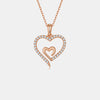 Moissanite 925 Sterling Silver Heart Pendant Necklace