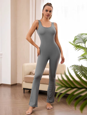 Fashion Sexy Hollow Scrunch Women Gym Sport Jumpsuit Raises Butt Female with Chest Cushion Yoga Fitness Overalls Outfits