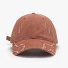 Raw Hem Adjustable Cap