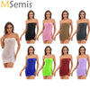 Womens Glossy Strapless Bodycon Dress Sexy Summer Bikini Cover Ups Solid Stretchy Mini Pencil Dresses Rave Party Clubwear