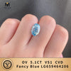 With IGI Certificate Fancy Blue Sapphir Diamond HPHT CVD Color Lab Grown Diamonds Wholesale