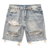 Summer New Men Slim Fit Hole Lazy Shorts Jeans Youth Fashion Hip Hop Retro Y2K Baggy Cargo Short Pants