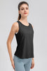 Wide Strap Round Neck Active Tank