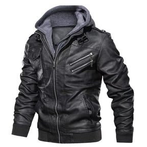 New Men'S Leather Jackets Autumn Casual Motorcycle PU Jacket Biker Leather Coats Brand Clothing EU Size Men Clothing