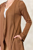 Culture Code Full Size Open Front Long Sleeve Cardigan