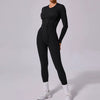 New Autumn/Winter Women'S One-Piece Yoga Jumpsuit Leggings Long-Sleeved Sexy Backless Slim Fit Sports Outfit