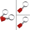 Brick Keychain for Couples Friendship 2Pcs Matching Heart Colorful Keyring Set for Girlfriend Boyfriend Valentine'S Day Gifts