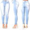 Stylish European and American Style Cotton Denim Jeans with High Waist Elasticity Black Jeans Pants Slouchy Jeans