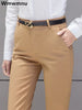 Slim Skinny High Waist Elastic Pencil Pants Overiszed 75Kg Women Ankle-Length Trousers Casual Spring 2024 Office Formal Pantalon