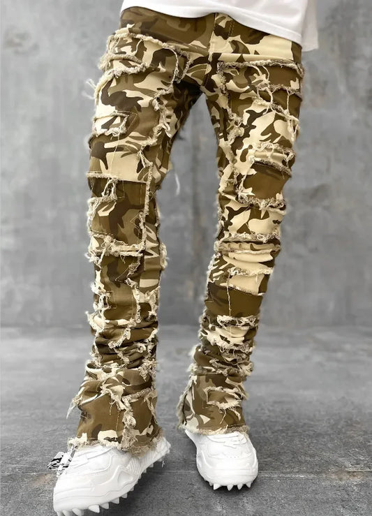 Chyxinye 2023 Overalls Camouflage Y2K Fashion Baggy Jeans Cargo Pants Men Clothing Straight Women Wide Leg Long Trousers Homme