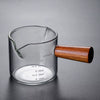 Double Pour Spout Heat Resistant Glass Measuring Cup Coffee Cup High Borosilicate Glass 75Ml Espresso Transfer Cup Milk Cup