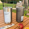 600Ml Coffee Cup Stainless Steel Thermal Water Bottle with Straw Ice American Coffee Mug Double-Layer Vacuum Flask Cup