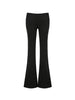 Gray Slim Low Waist Casual Sweatpants for Women Black Solid Simple Basic Flared Pants Sports Jogging Trousers