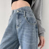 Jeans Women Wide Leg Pants Mom Femme Black Blue Jeans High Waist Woman Trousers 2023 Clothing Pantalones Spodnie Damskie