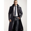 Autumn New Men'S Fashionable Solid Color Leather Jacket Extended Men'S Leather Jacket