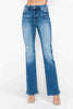 bytos Full Size Distressed High Rise Jeans with Pockets