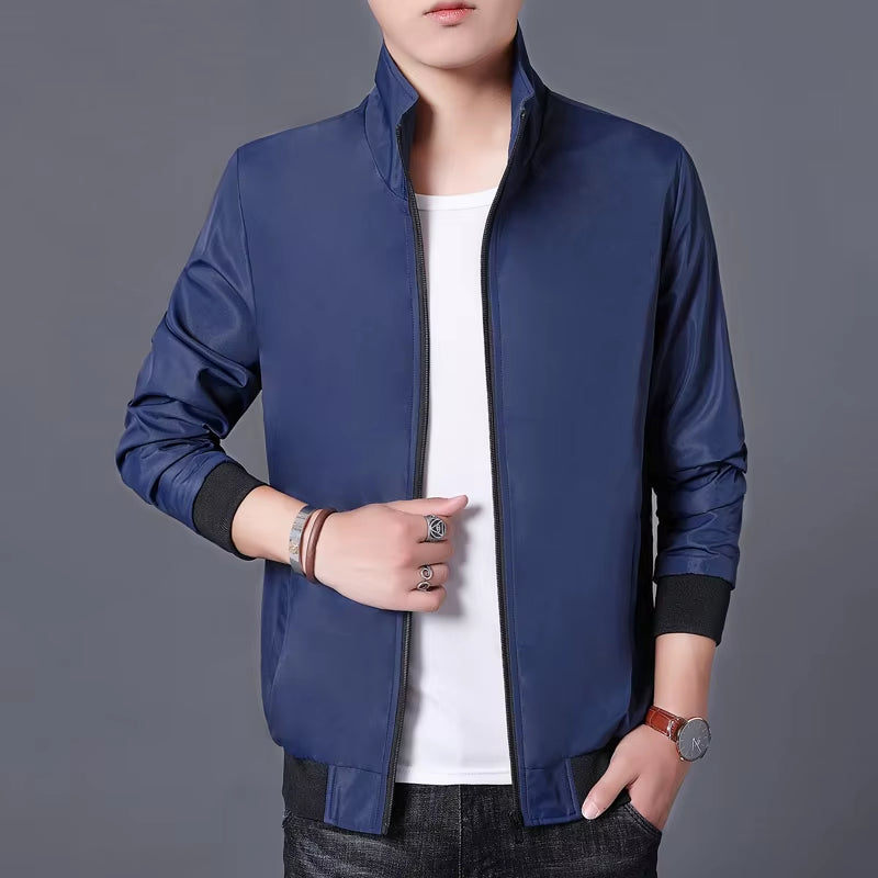 Newest Solid Autumn Mens Jackets Male Casual Zipper Summer Jacket Men Spring Casual Outwear Men Thin Jacket Man Winter