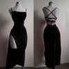 2024 Explosive New Dress Summer High Sensibility Halter Strap Spice Girl Bag Hip Dress