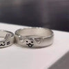 2Pcs Cute Cat Dog Animal Couple Ring for Women Men 2024 New Fashion Statement Lover Rings Valentine'S Day Party Jewelry Gifts