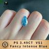 With IGI Certificate Fancy Blue Sapphir Diamond HPHT CVD Color Lab Grown Diamonds Wholesale