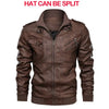 New Men'S Leather Jackets Autumn Casual Motorcycle PU Jacket Biker Leather Coats Brand Clothing EU Size Men Clothing