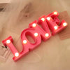 Love Heart LED Lamp Wedding Party Romantic Red Pink Night Light Ornament Birthday Christmas Home Decoration Valentines Day Gift